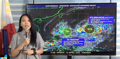 'Bagyong Agaton, Malakas' PAGASA weather update April 12, 2022.